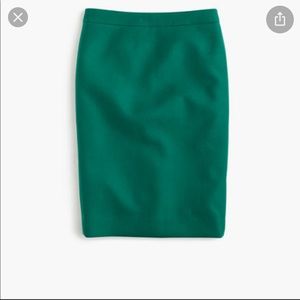 J. Crew Emerald Green No. 2 Pencil Skirt